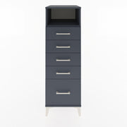 Woodntry Modular Cabinet Anthracite 44x30x122 cm with Drawers and Shelves CR111-2
