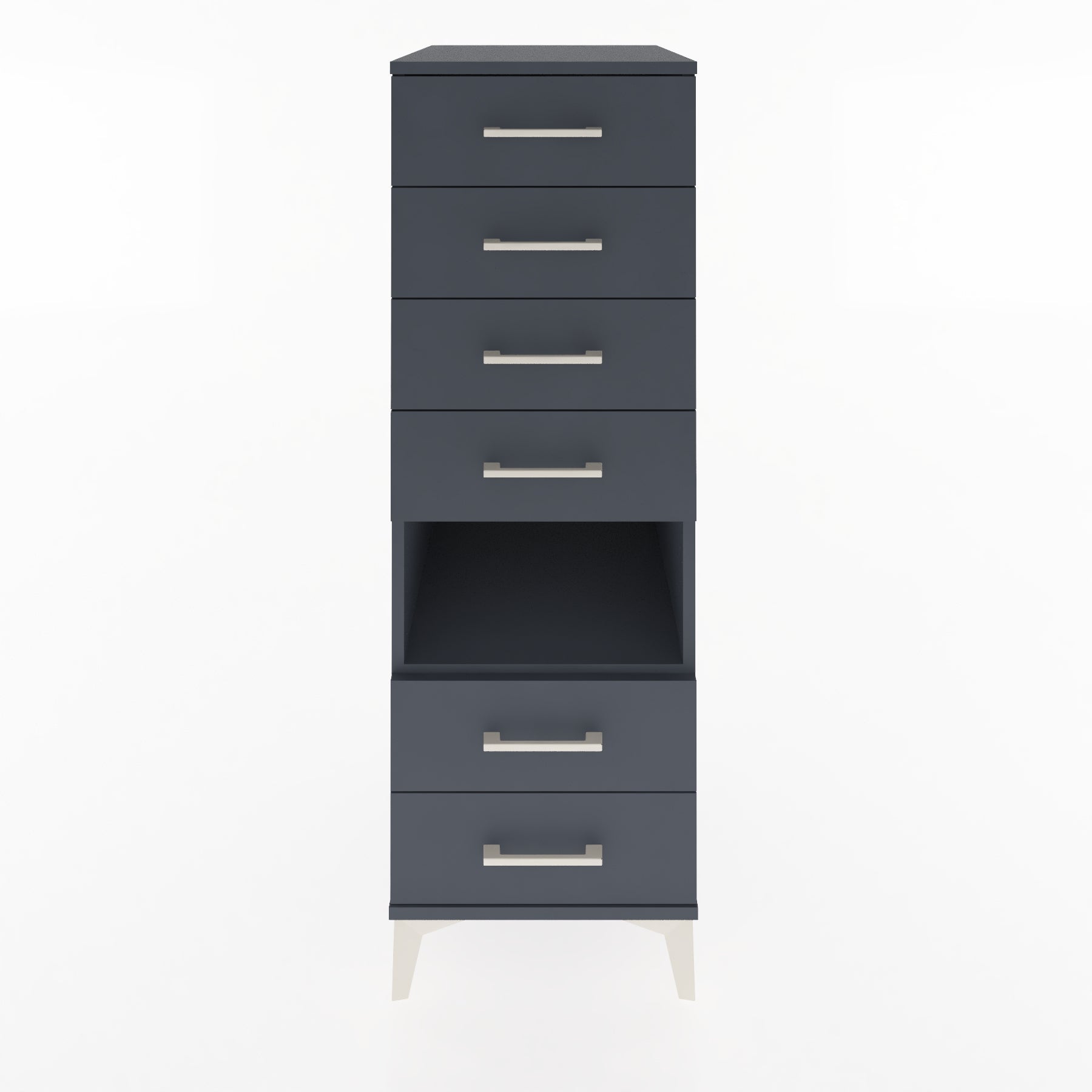 Woodntry Modular Cabinet Anthracite 44x59x122 cm with Drawers and Shelves CR61-2