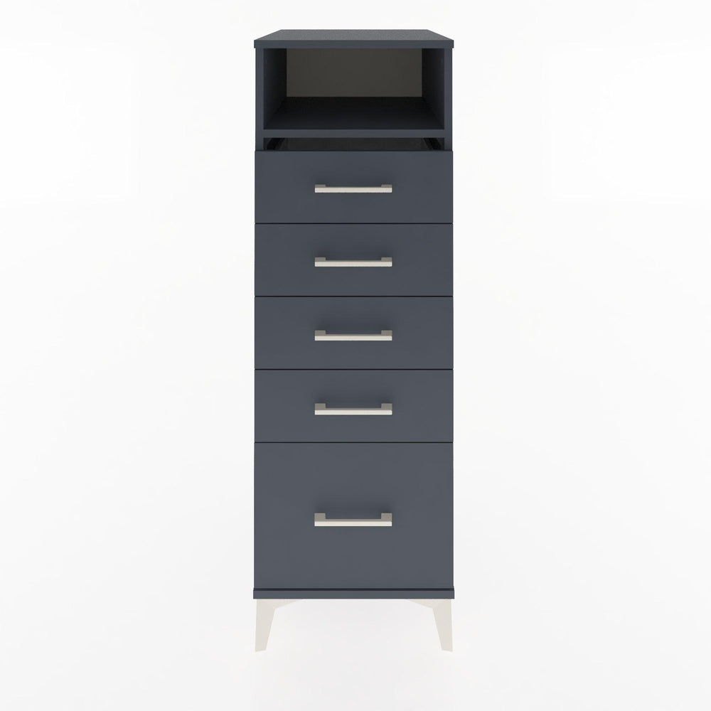 Woodntry Modular Cabinet Anthracite 44x30x122 cm with Drawers and Shelves CR11-2