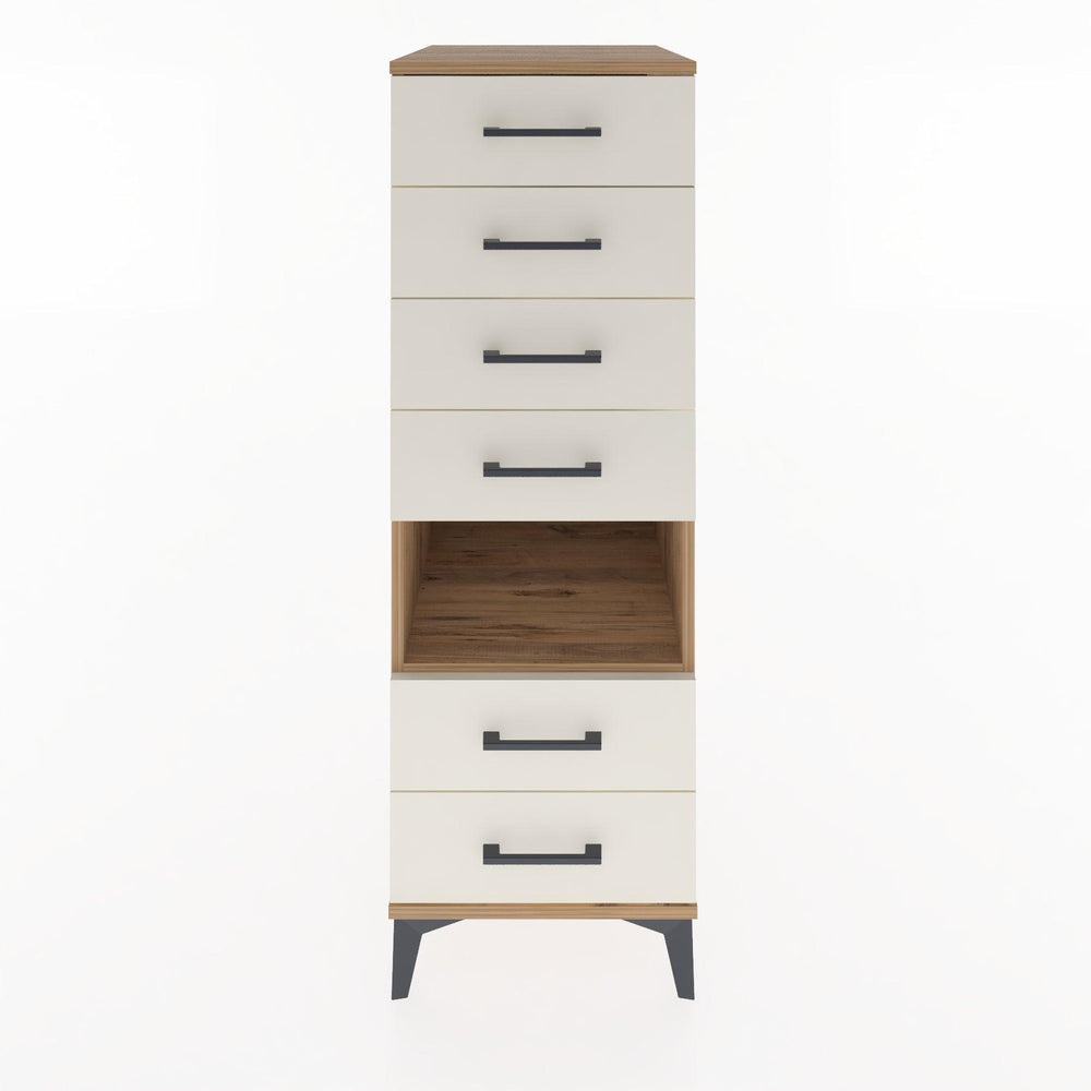 Woodntry Modular Cabinet Pine 44x30x122 cm with Drawers and Shelves CR61-3