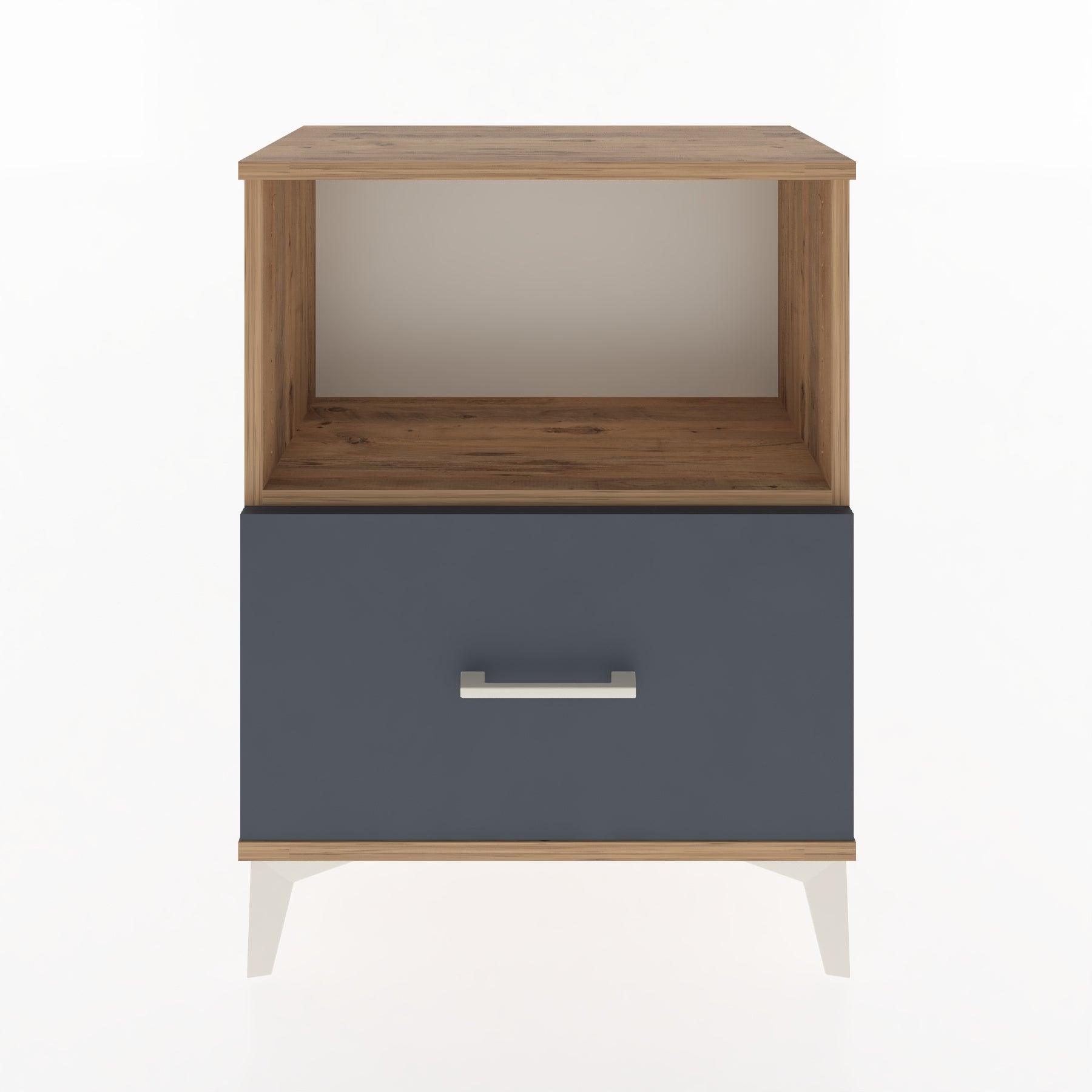 Woodntry Modular Nightstand Pine 60x30x68 cm with Drawers and Shelves CR11-3
