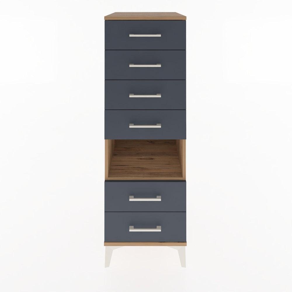 Woodntry Modular Cabinet Pine 44x30x122 cm with Drawers and Shelves CR61-3