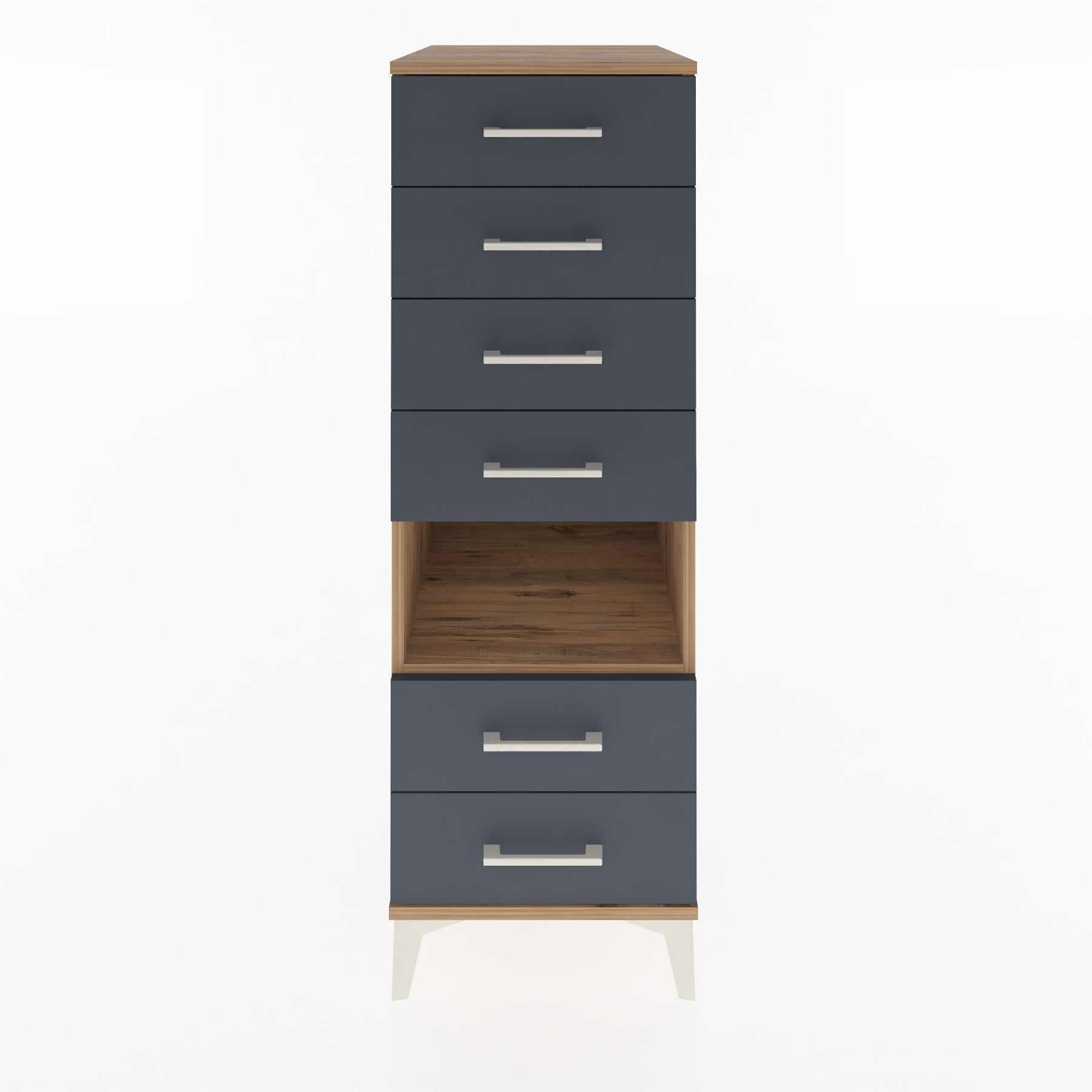 Woodntry Modular Cabinet Pine 44x59x122 cm with Drawers and Shelves CR61-3
