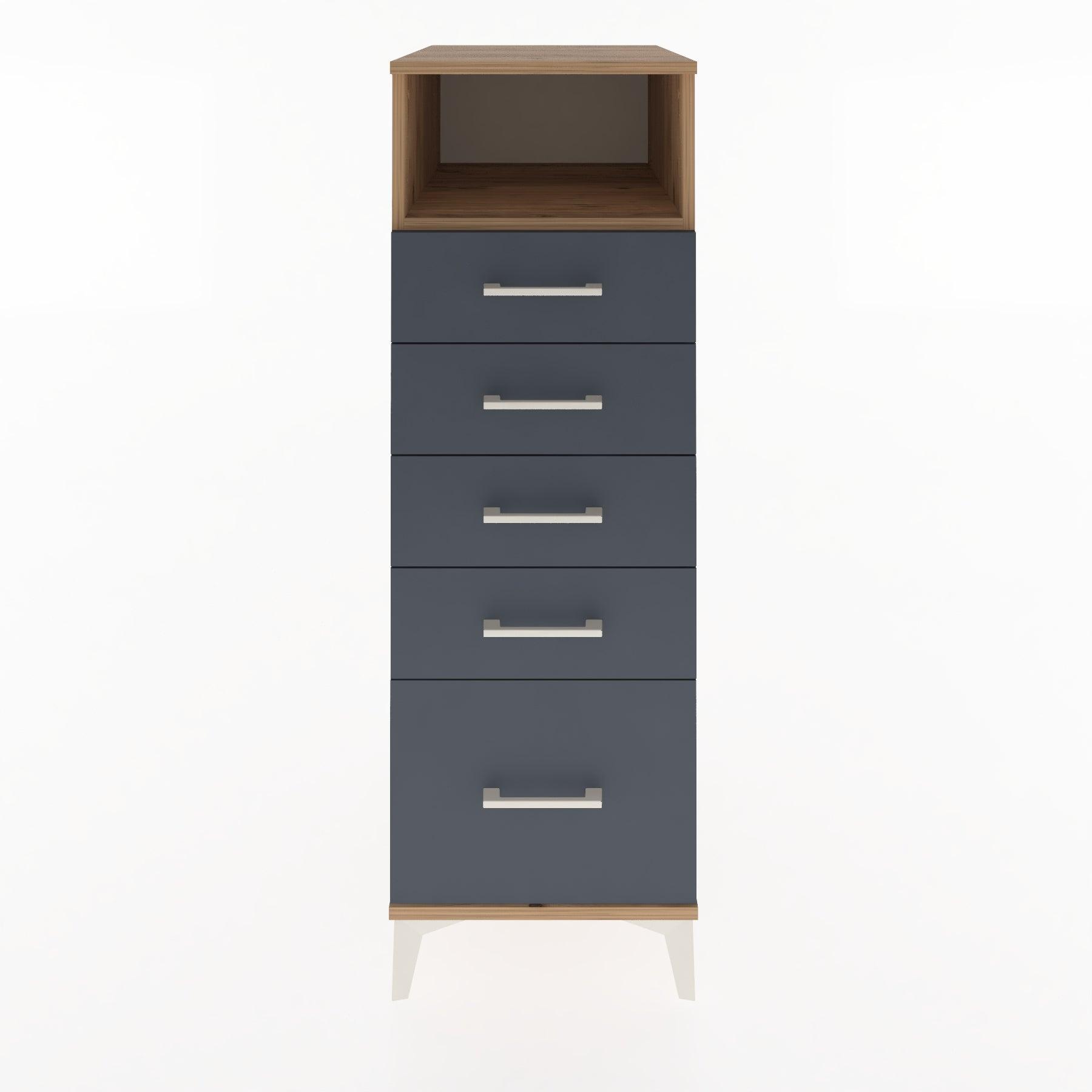 Woodntry Modular Cabinet Pine 44x59x122 cm with Drawers and Shelves CR111-3