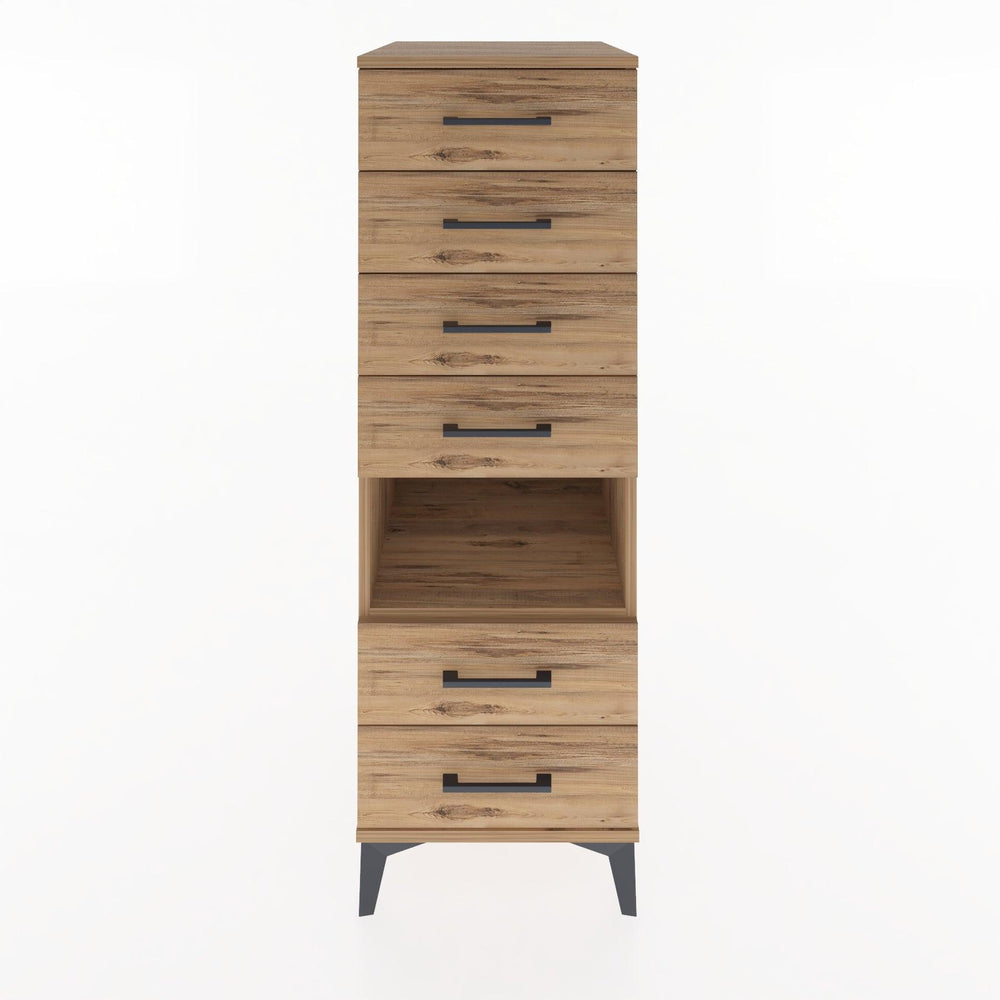 Woodntry Modular Cabinet Pine 44x30x122 cm with Drawers and Shelves CR61-3