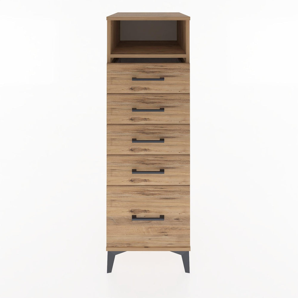Woodntry Modular Cabinet Pine 44x30x122 cm with Drawers and Shelves CR11-3