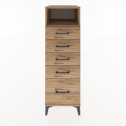 Woodntry Modular Cabinet Pine 44x59x122 cm with Drawers and Shelves CR111-3