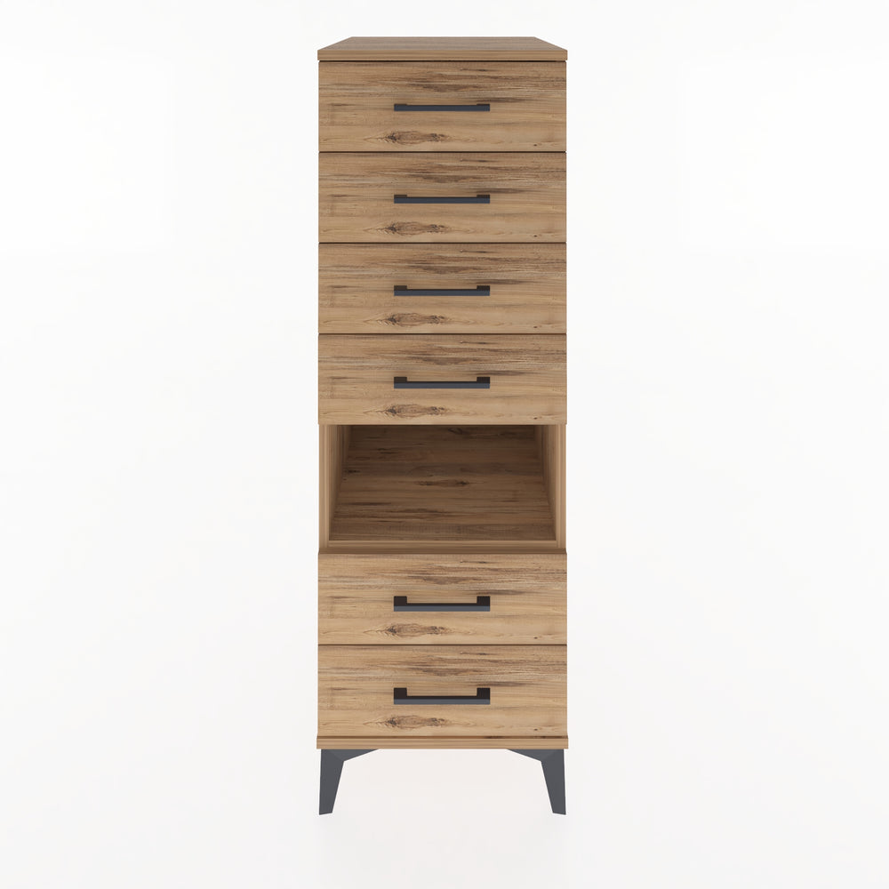 Woodntry Modular Cabinet Pine 44x59x122 cm with Drawers and Shelves CR61-3