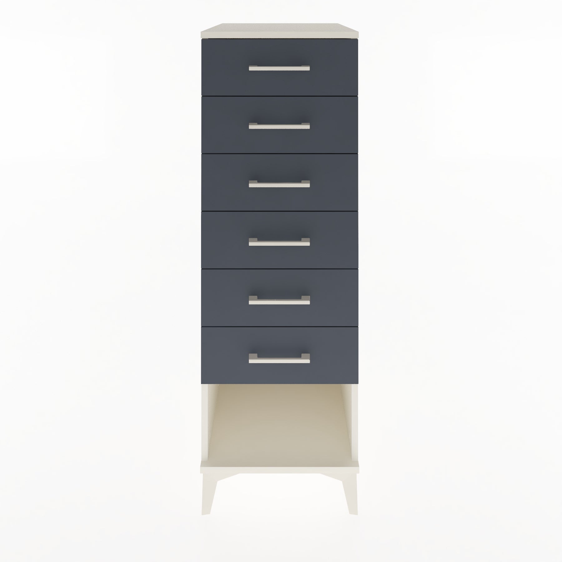 Woodntry Modular Cabinet Moonstone 44x59x122 cm with Drawers and Shelves CR62-1