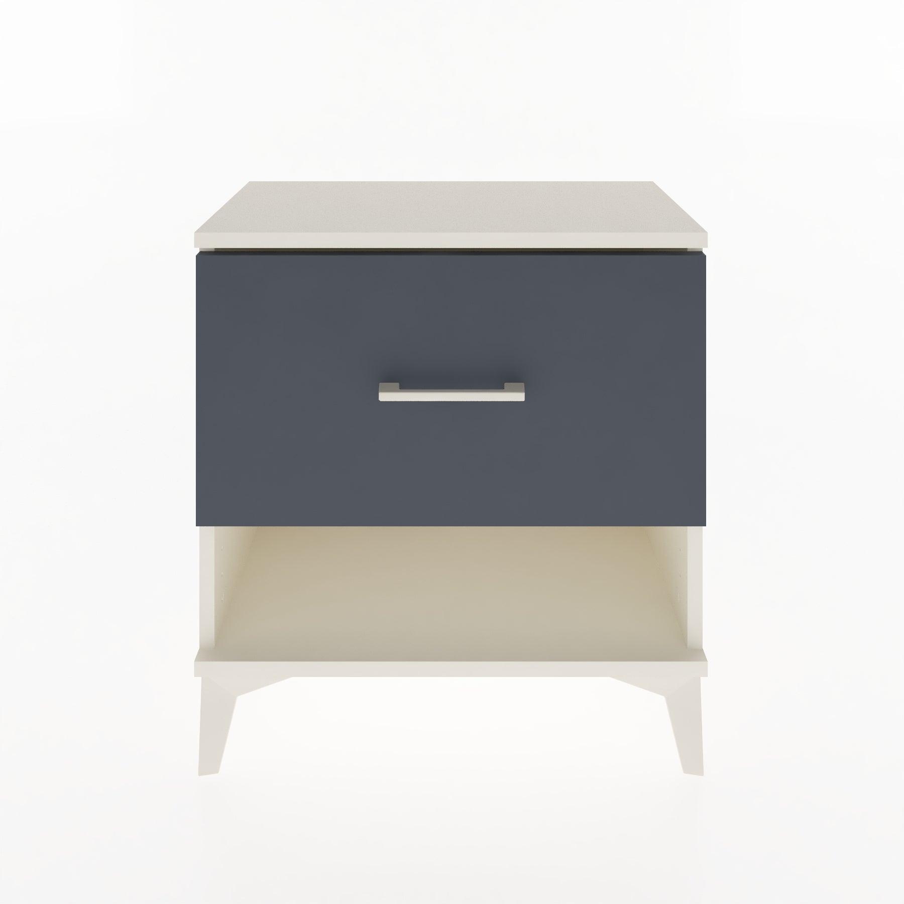 Woodntry Modular Nightstand Moonstone 60x30x52 cm with Drawer and Shelf CR12-1