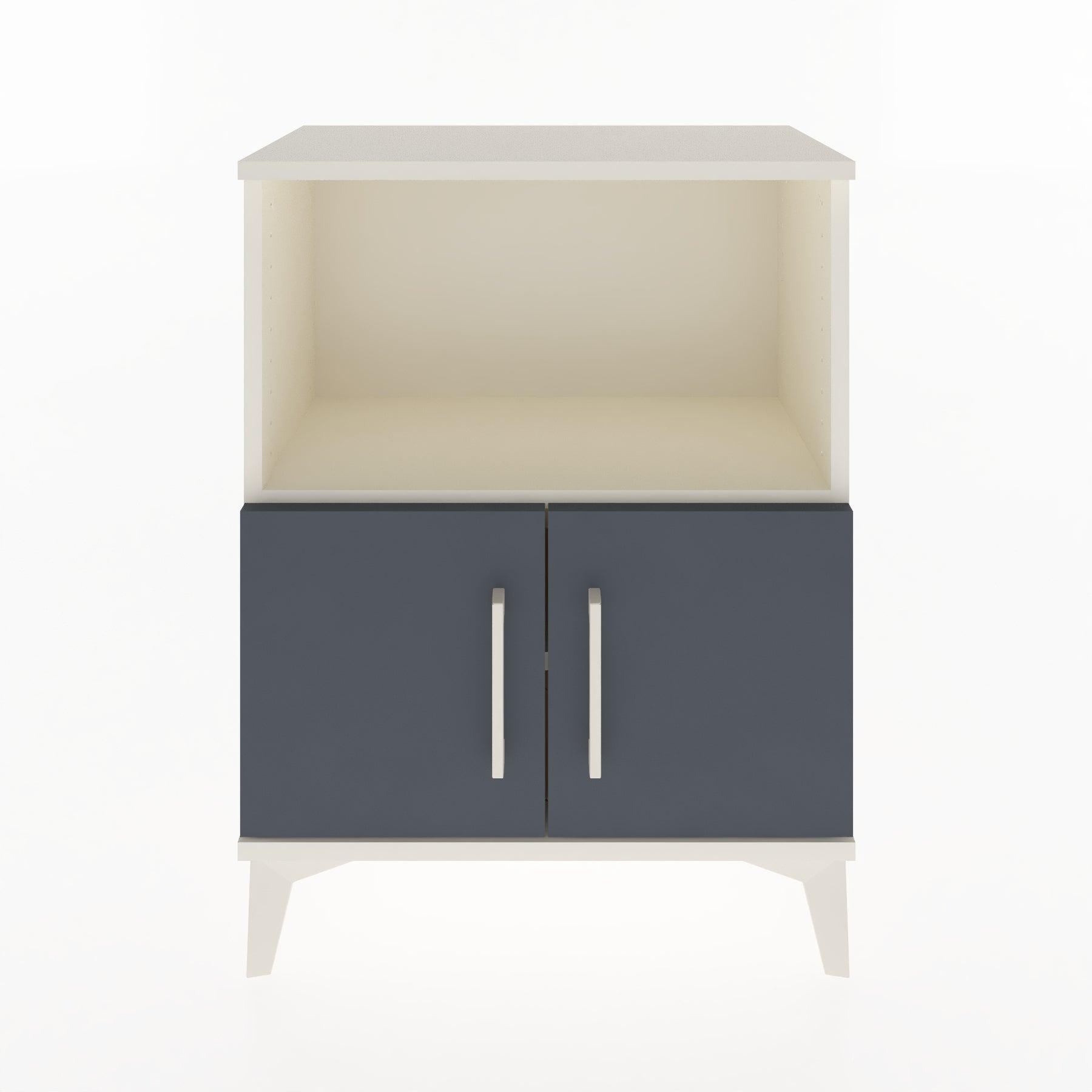 Woodntry Modular Nightstand Moonstone 60x30x68 cm with Cover and Shelf KR12-1