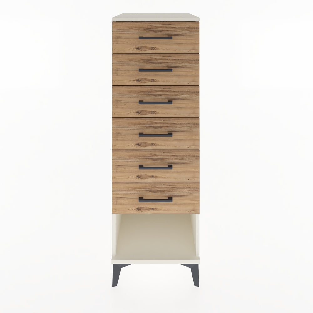 Woodntry Modüler Dolap Aytaşı 44x59x122 cm Çekmeceli ve Raflı CR62-1