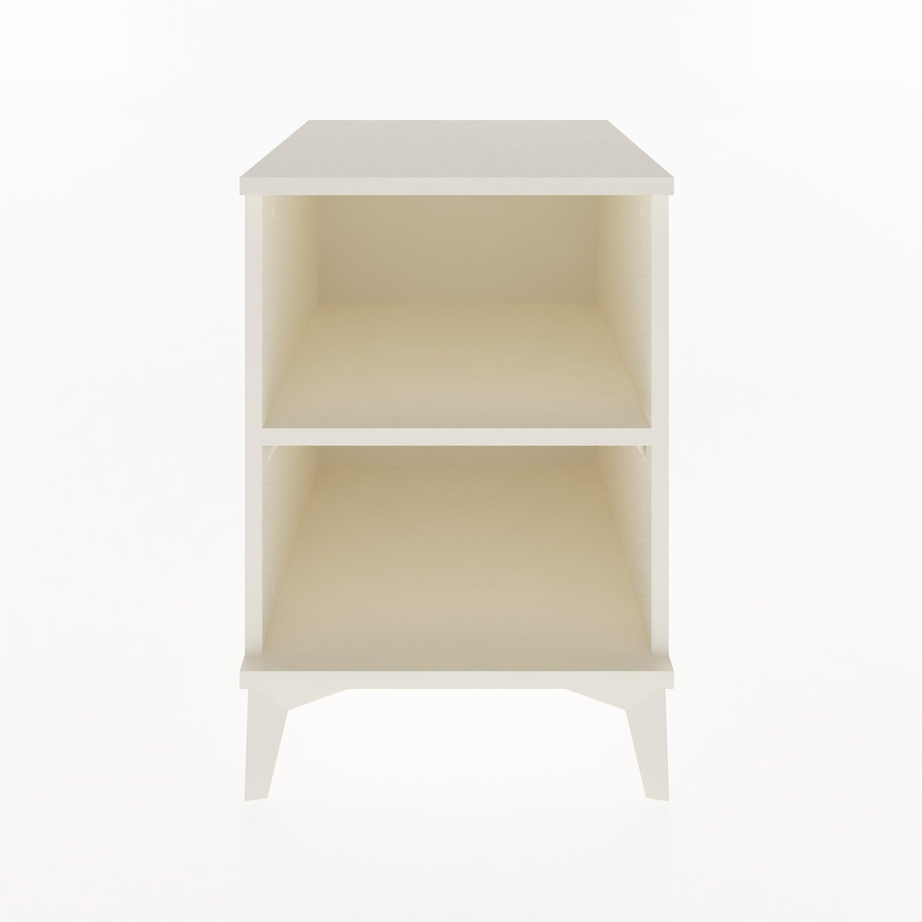 Woodntry Modular Nightstand Moonstone 44x44x52 cm with Shelf R12-1