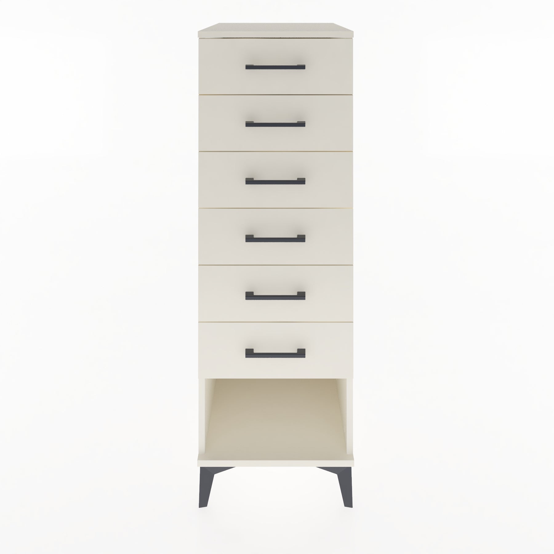 Woodntry Modular Cabinet Moonstone 44x59x122 cm with Drawers and Shelves CR62-1