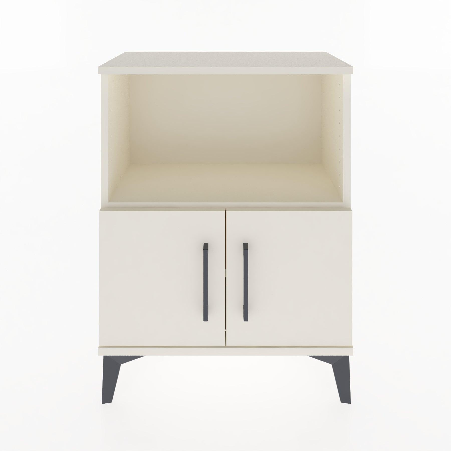 Woodntry Modular Nightstand Moonstone 60x30x68 cm with Cover and Shelf KR12-1