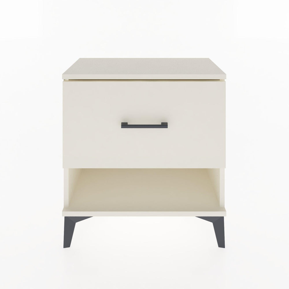 Woodntry Modular Nightstand Moonstone 60x30x52 cm with Drawer and Shelf CR12-1
