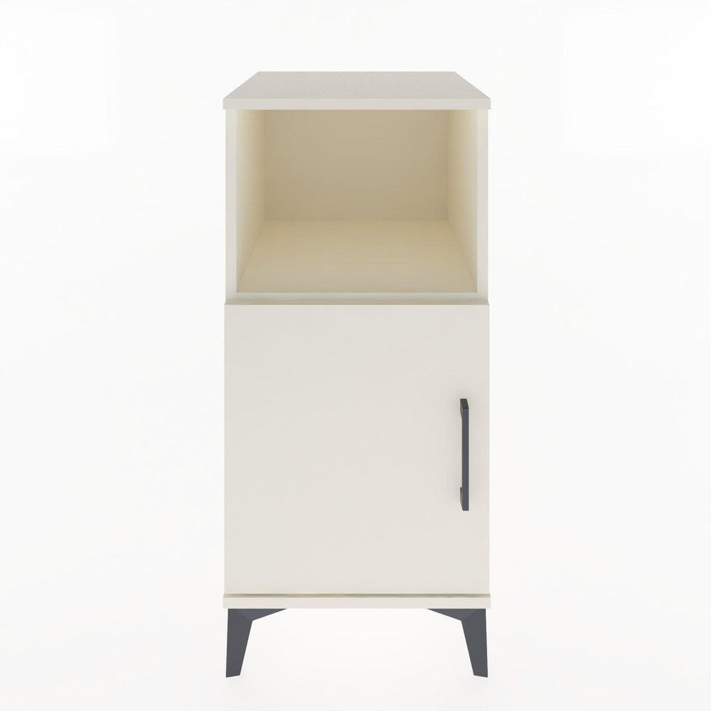 Woodntry Modüler Komodin Aytaşı 44x44x84 cm Kapaklı ve Raflı KR34-1