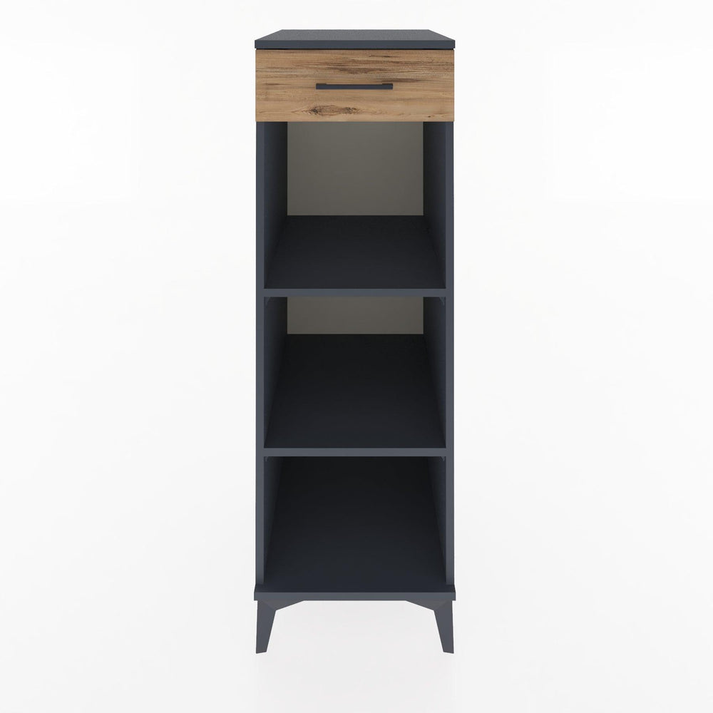 Woodntry Modular Cabinet Anthracite 44x30x122 cm with Drawers and Shelves CR112-2