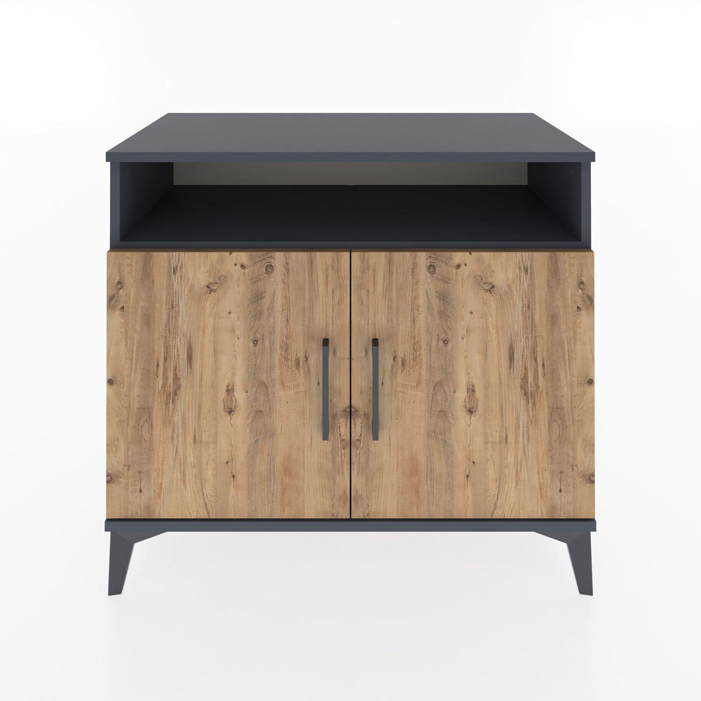 Woodntry Modular Dresser Anthracite 88x44x68 cm with Cover and Shelf KR12-2