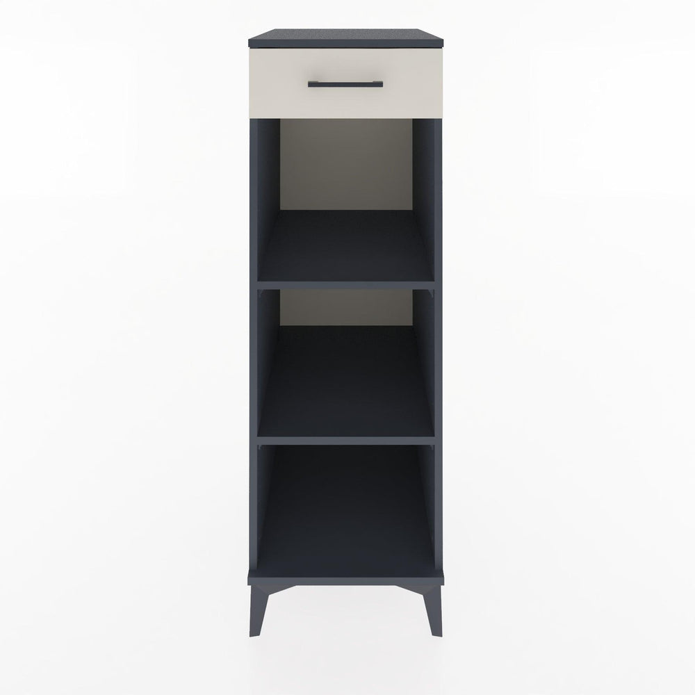 Woodntry Modular Cabinet Anthracite 44x30x122 cm with Drawers and Shelves CR112-2