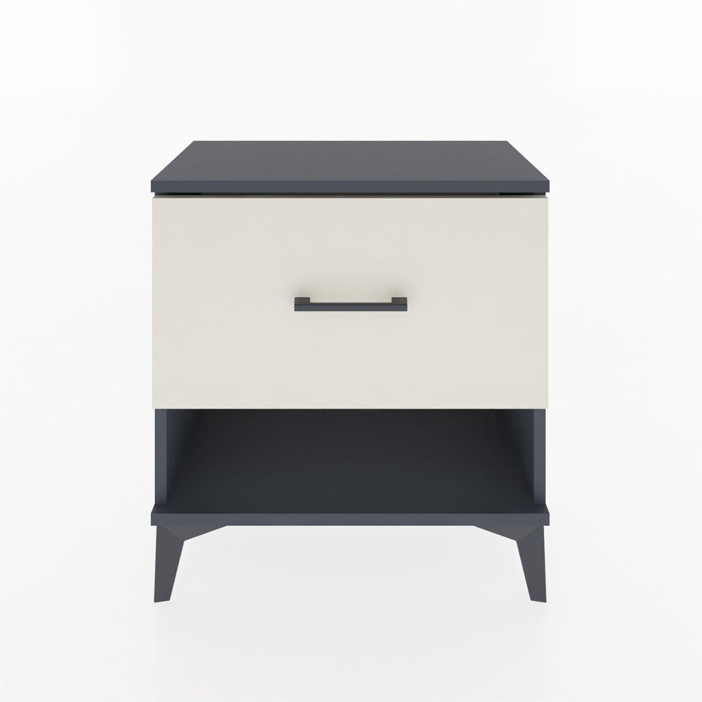 Woodntry Modular Nightstand Anthracite 60x30x52 cm with Drawers and Shelves CR12-2