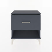 Woodntry Modular Nightstand Anthracite 60x30x52 cm with Drawers and Shelves CR12-2