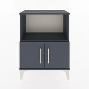 Woodntry Modular Nightstand Anthracite 60x30x68 cm with Cover and Shelf KR12-2