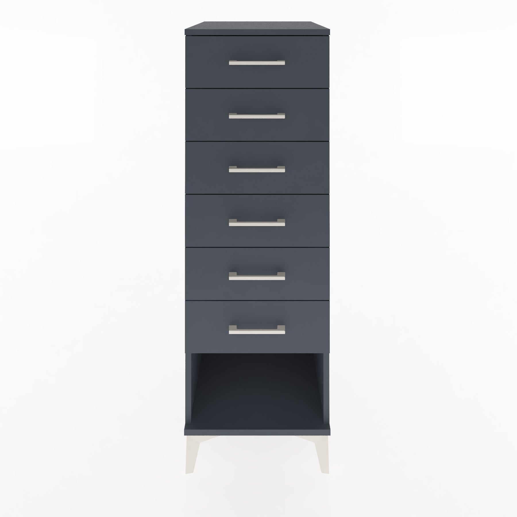 Woodntry Modular Cabinet Anthracite 44x59x122 cm with Drawers and Shelves CR62-2