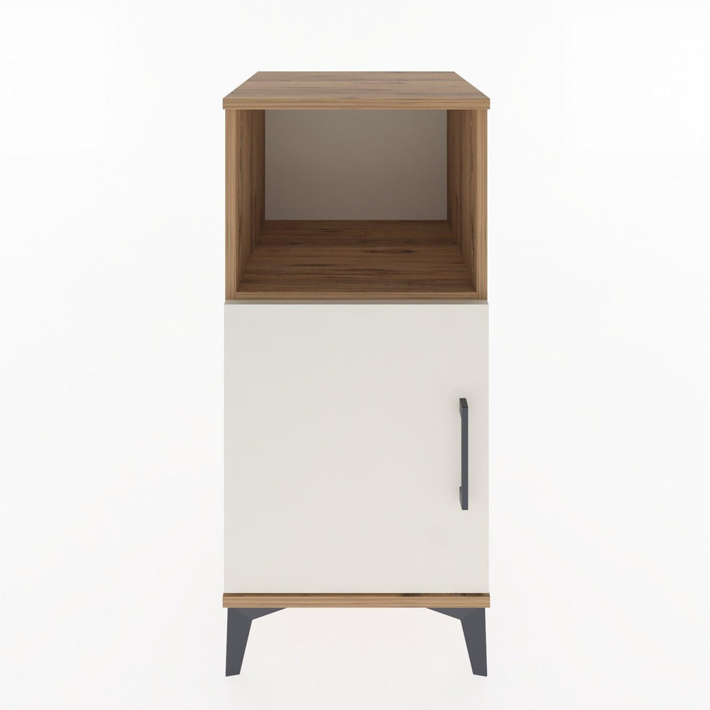 Woodntry Modular Nightstand Pine 44x44x84 cm with Cover and Shelf KR34-3