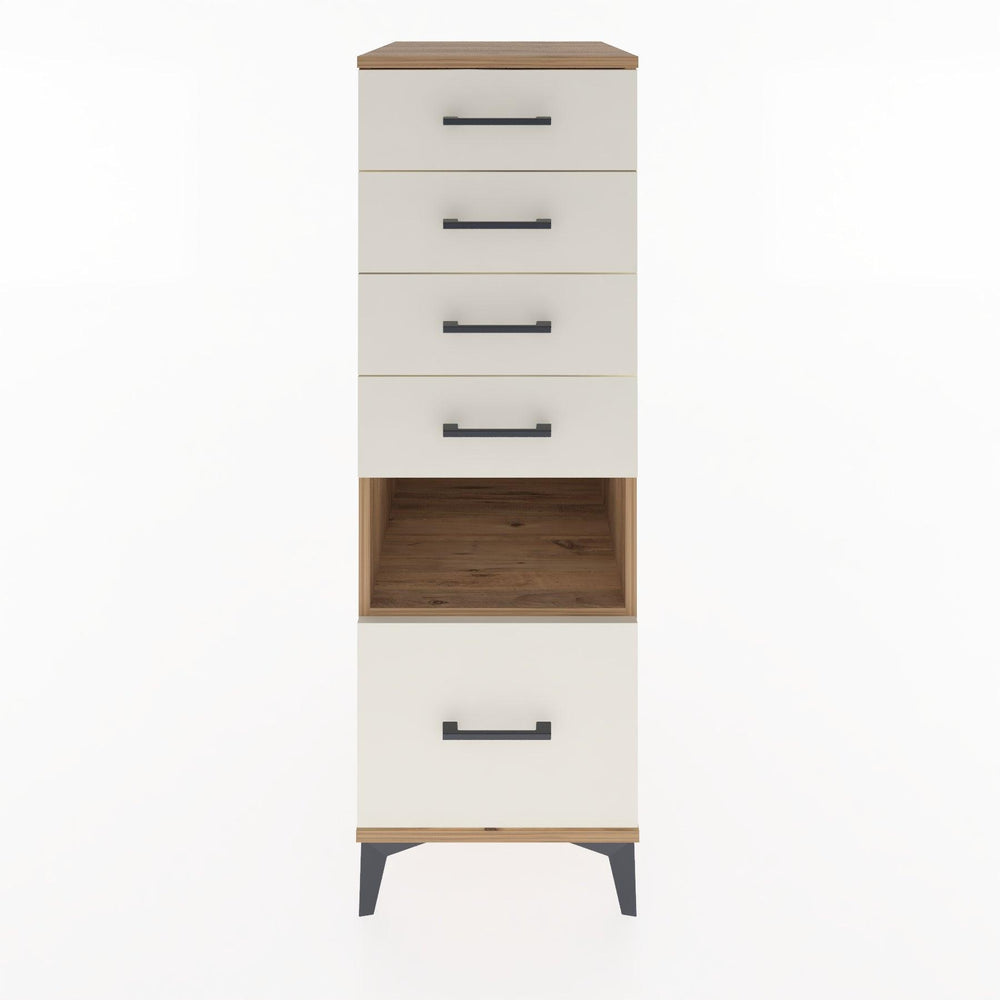 Woodntry Modular Cabinet Pine 44x30x122 cm with Drawers and Shelves CR12-3