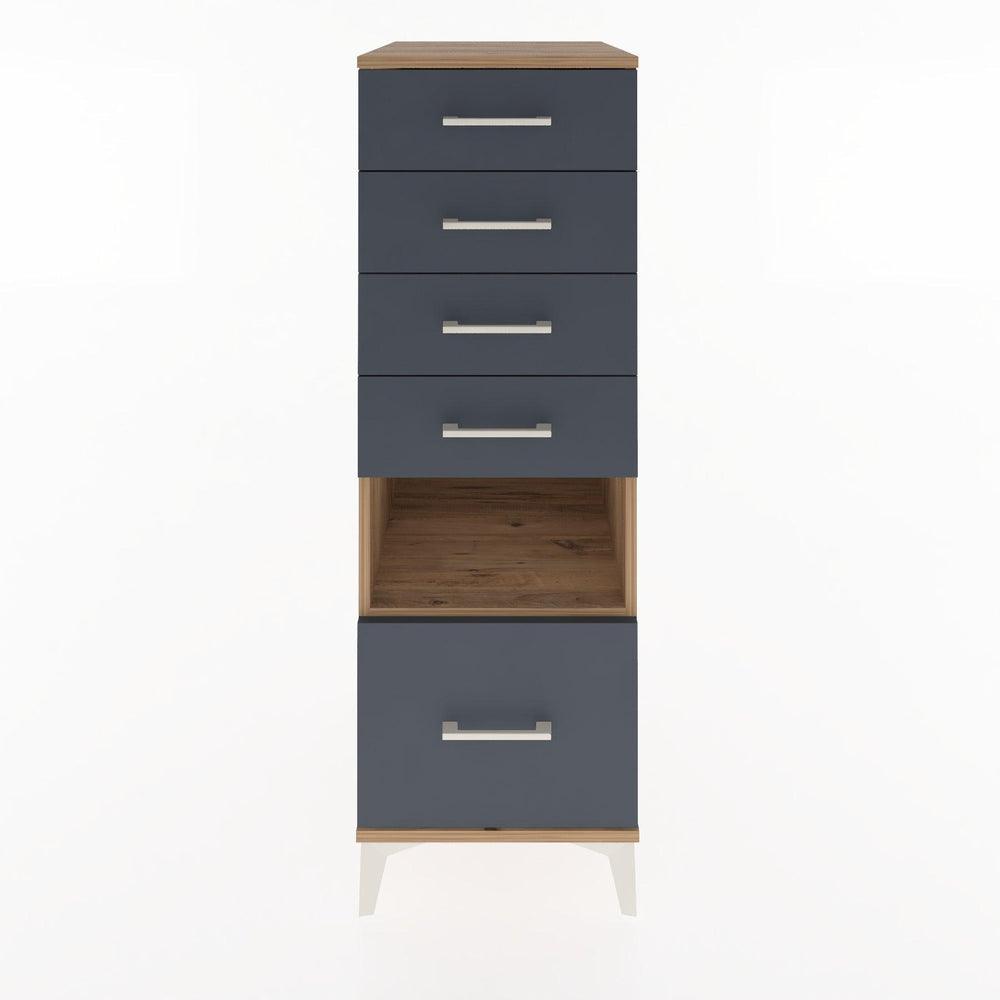 Woodntry Modular Cabinet Pine 44x30x122 cm with Drawers and Shelves CR12-3