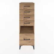 Woodntry Modular Cabinet Pine 44x30x122 cm with Drawers and Shelves CR12-3