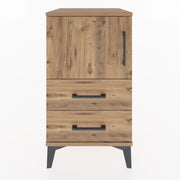 Woodntry Modular Nightstand Pine 44x44x68 cm with Cover and Drawer KC12-3