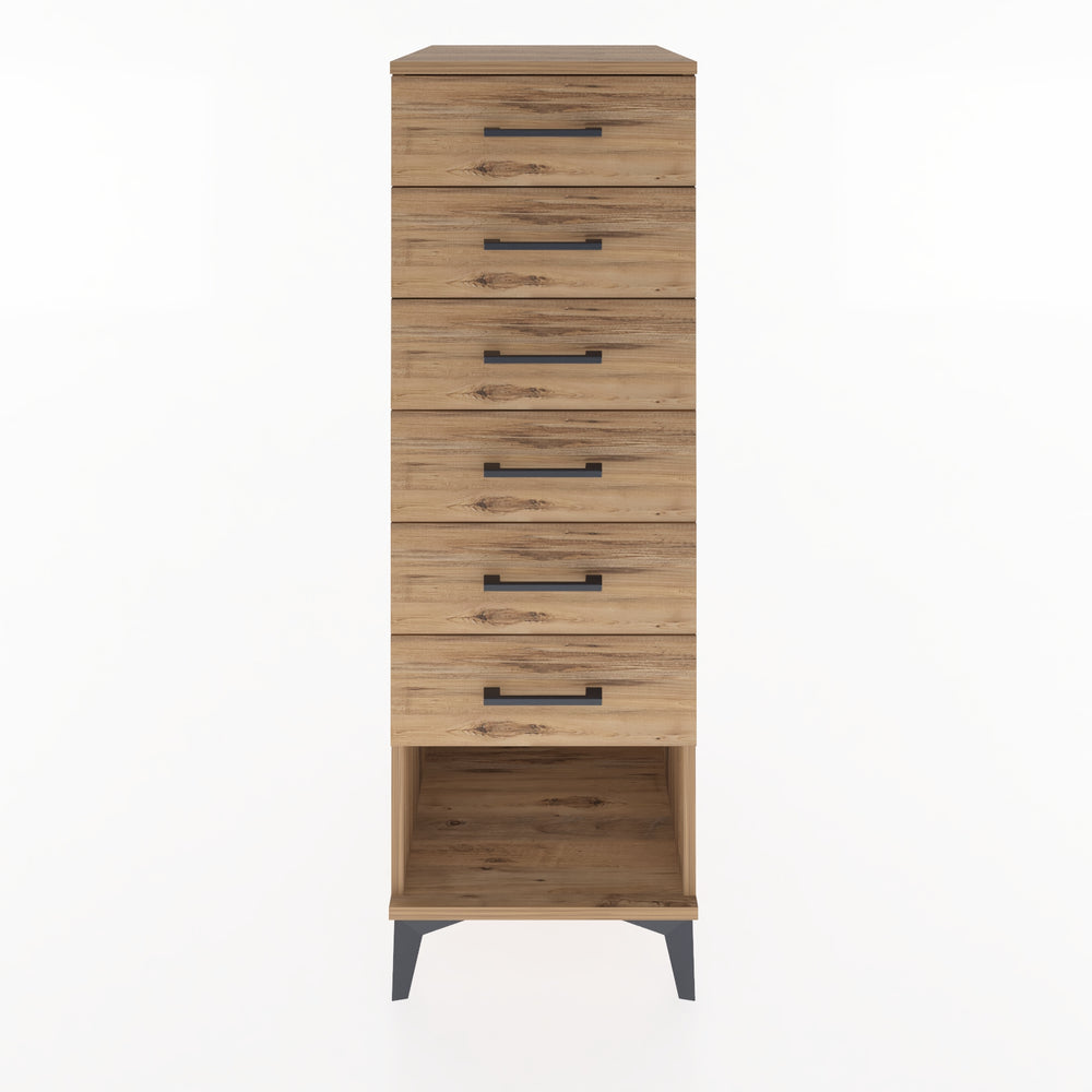Woodntry Modular Cabinet Pine 44x59x122 cm with Drawers and Shelves CR62-3