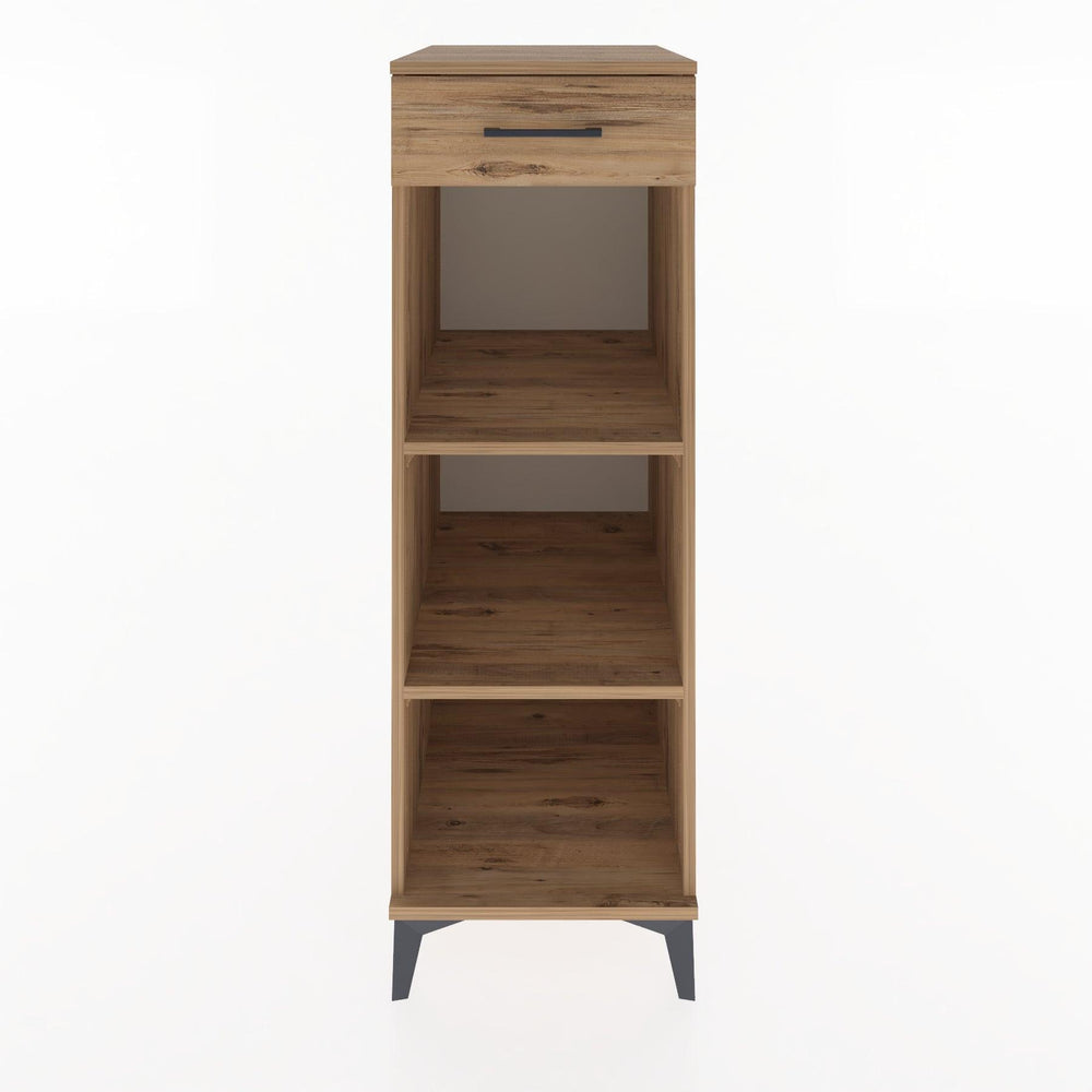 Woodntry Modüler Dolap Çam 44x30x122 cm Çekmeceli ve Raflı CR112-3