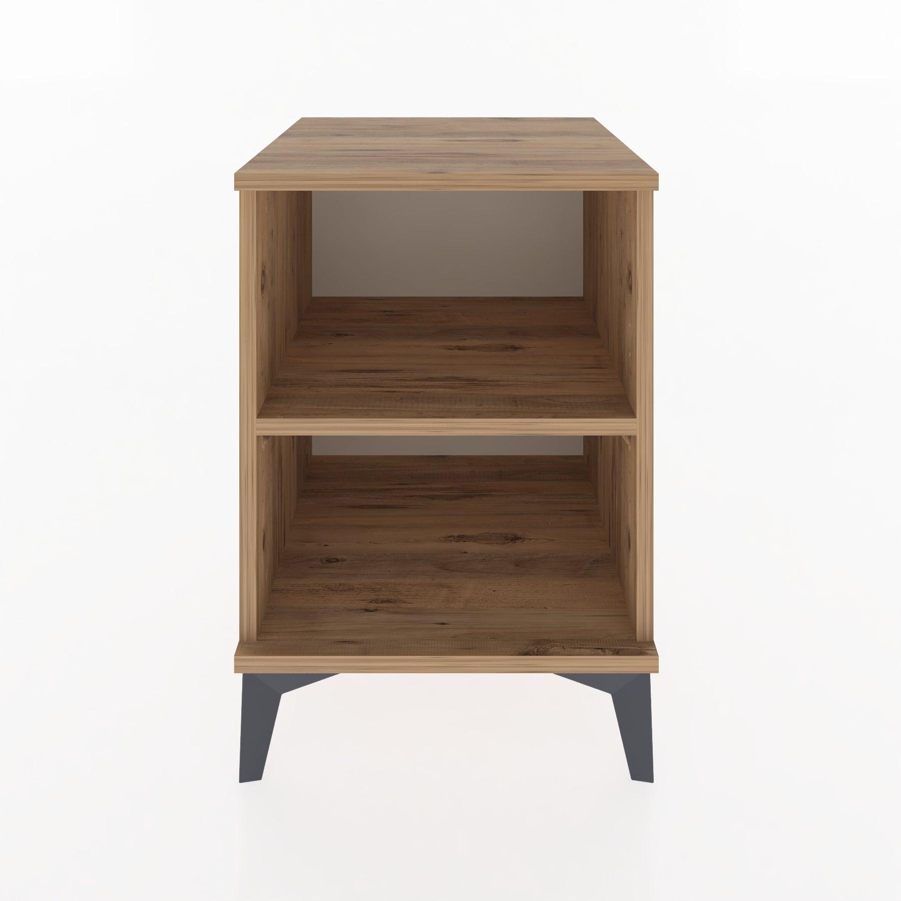Woodntry Modular Nightstand Pine 44x44x52 cm with Shelf R12-3