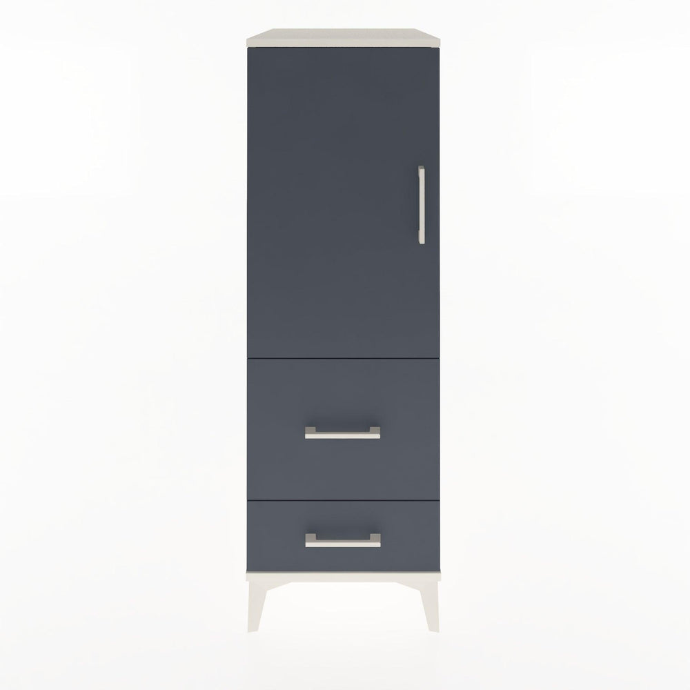 Woodntry Modular Cabinet Moonstone 44x30x122 cm with Doors and Drawers KC113-1