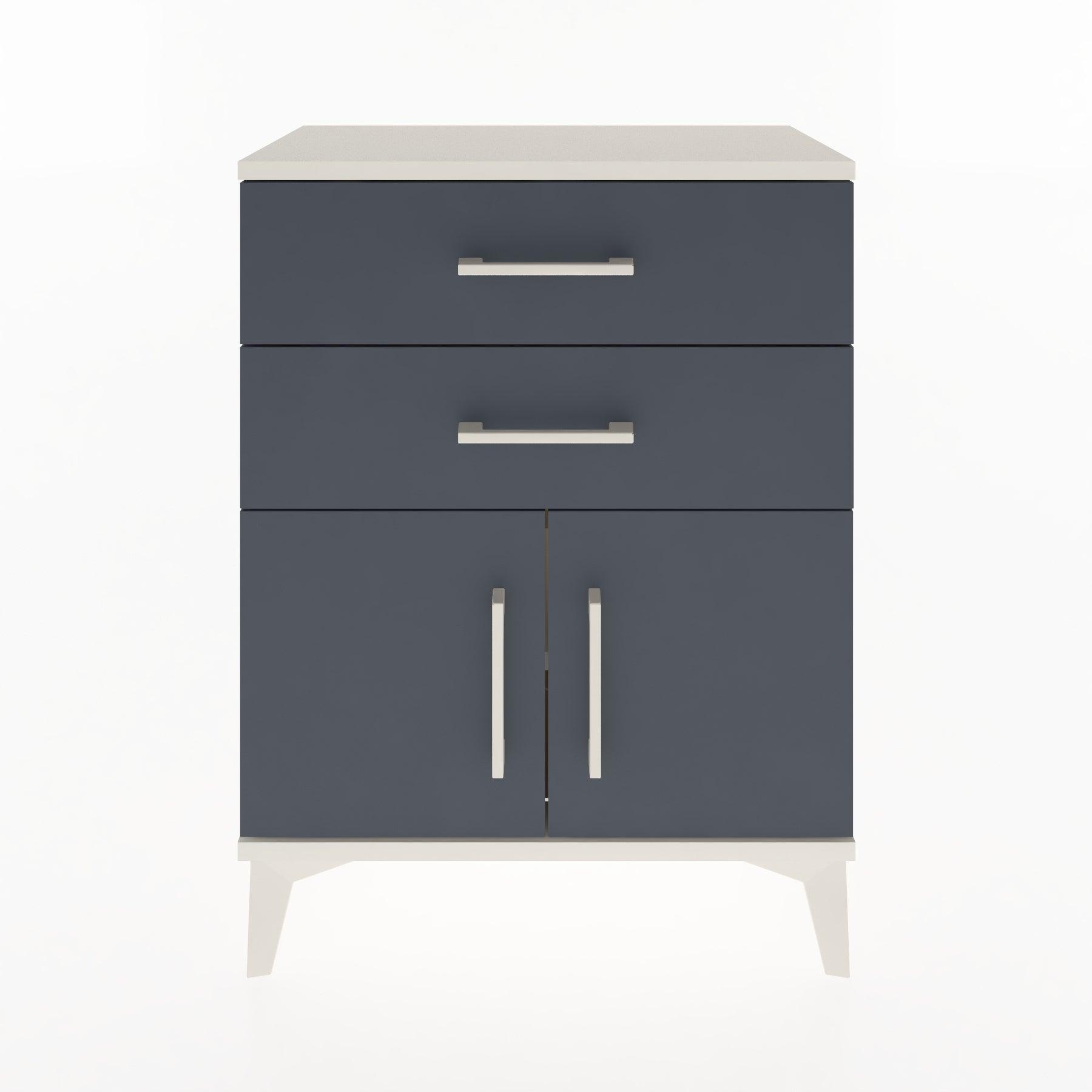 Woodntry Modular Nightstand Moonstone 60x30x68 cm with Cover and Drawer KC13-1