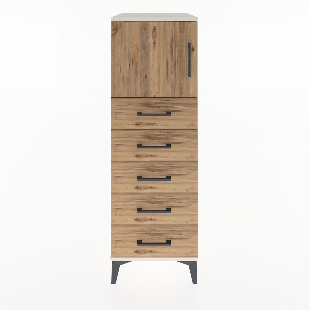 Woodntry Modular Cabinet Moonstone 44x59x122 cm with Doors and Drawers KC63-1