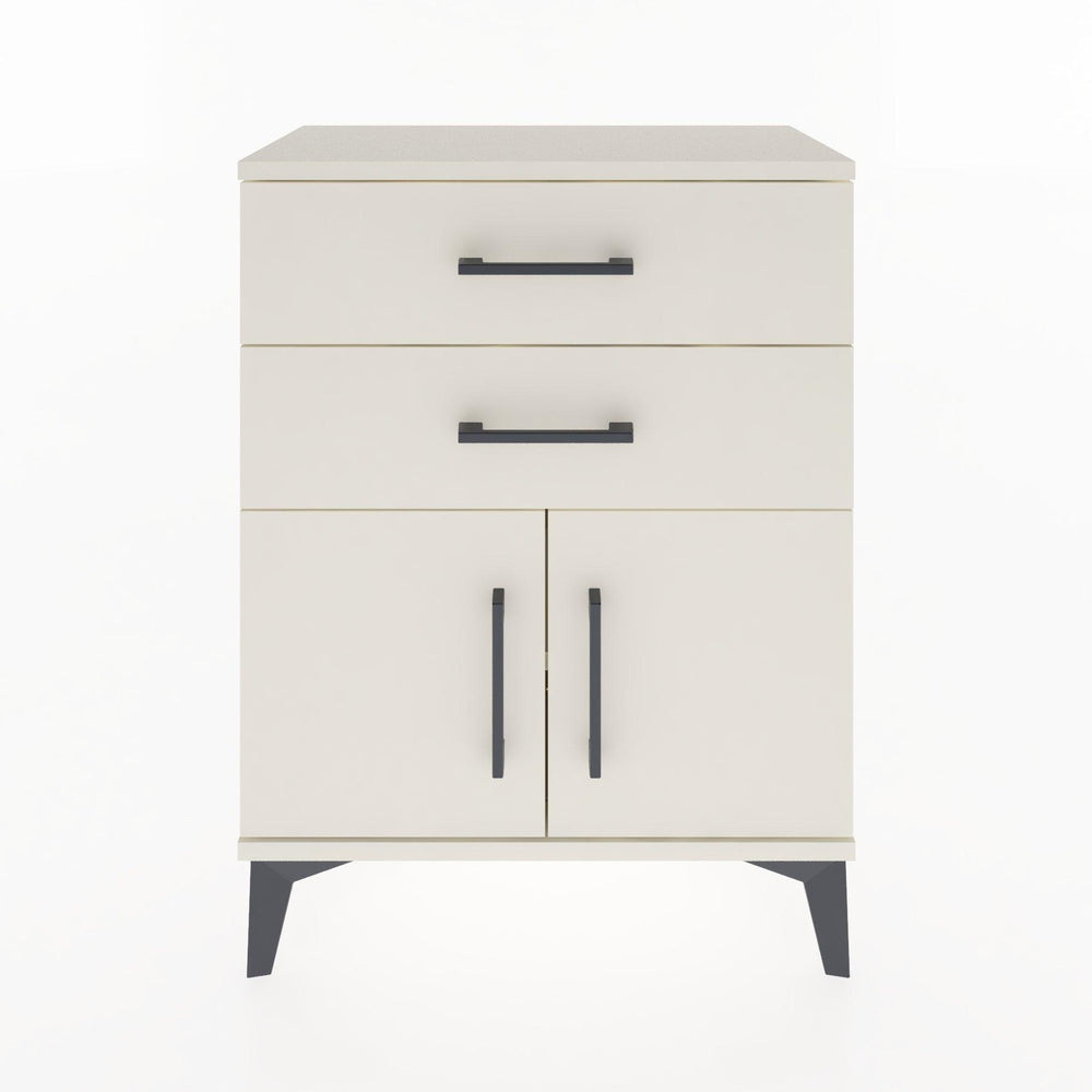 Woodntry Modular Nightstand Moonstone 60x30x68 cm with Cover and Drawer KC13-1