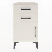 Woodntry Modular Nightstand Moonstone 44x44x68 cm with Cover and Drawer KC13-1