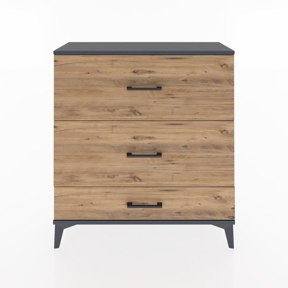 Woodntry Modüler Şifonyer Antrasit 88x30x84 cm Çekmeceli C13-2