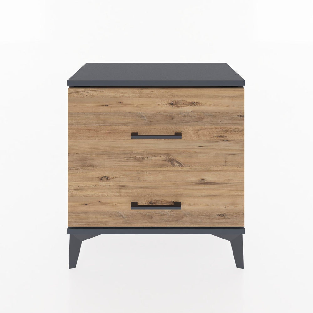 Woodntry Modular Nightstand Anthracite 60x30x52 cm Drawer C13-2