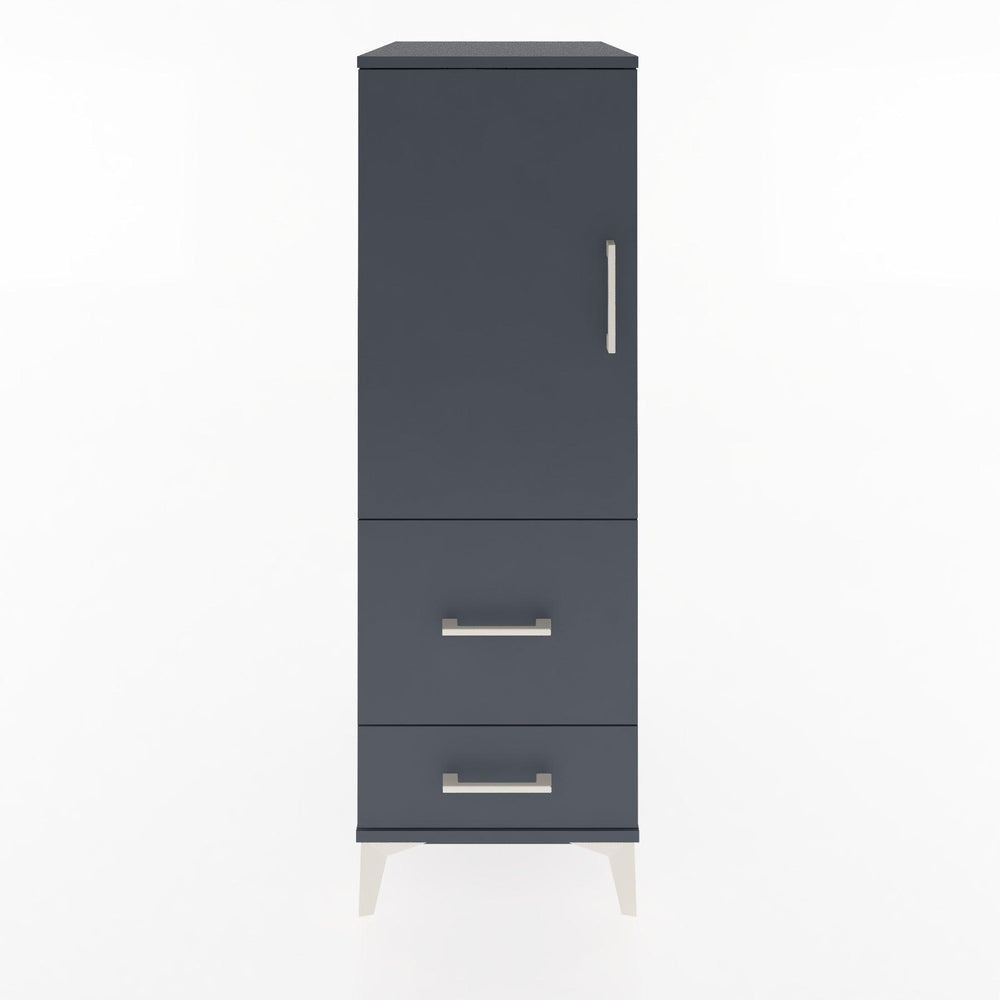 Woodntry Modular Cabinet Anthracite 44x59x122 cm with Doors and Drawers KC113-2