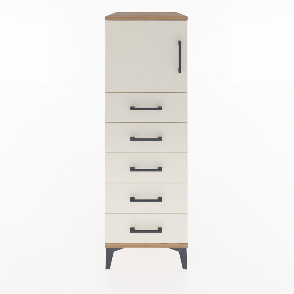 Woodntry Modular Cabinet Pine 44x59x122 cm with Doors and Drawers KC63-3