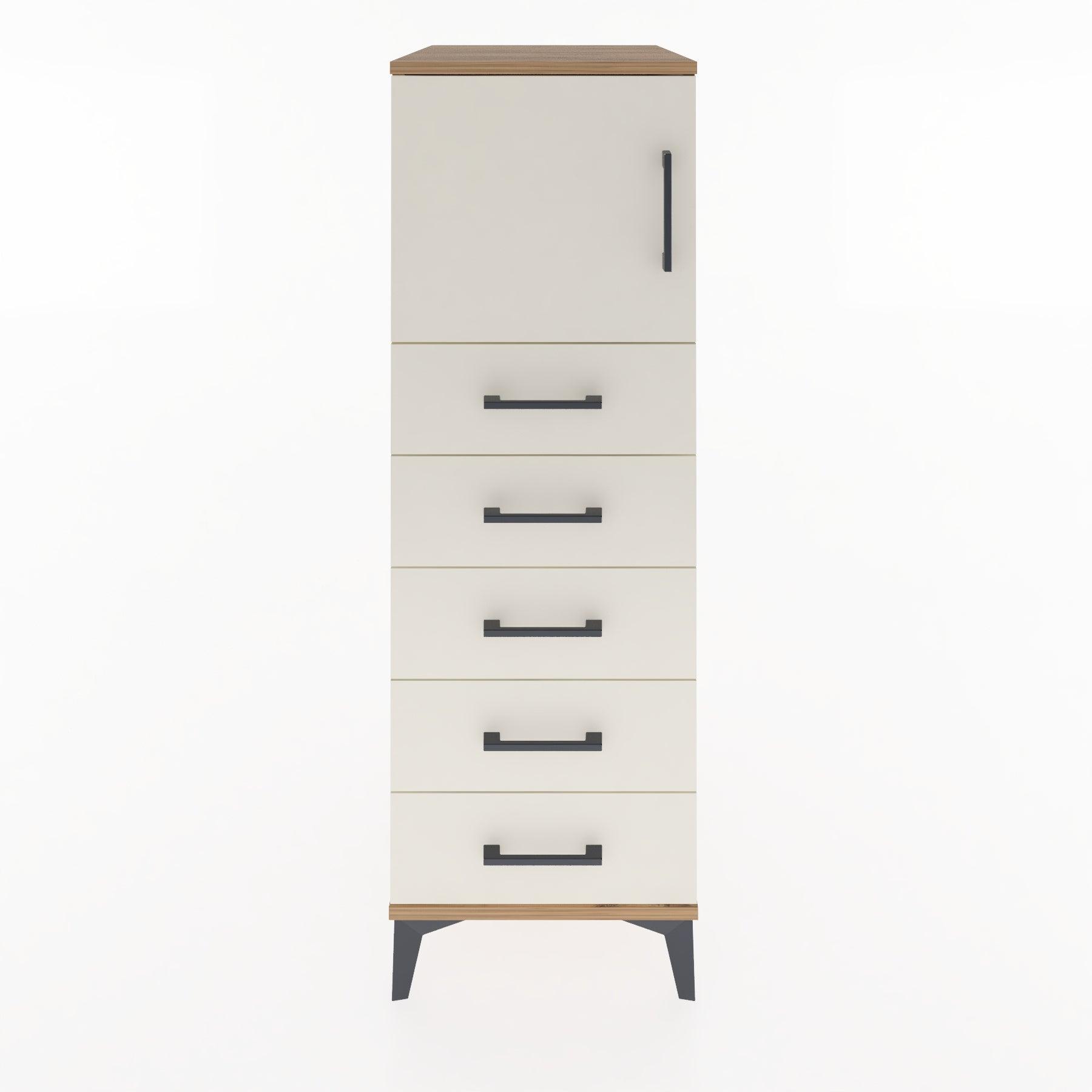 Woodntry Modular Cabinet Pine 44x30x122 cm with Doors and Drawers KC63-3