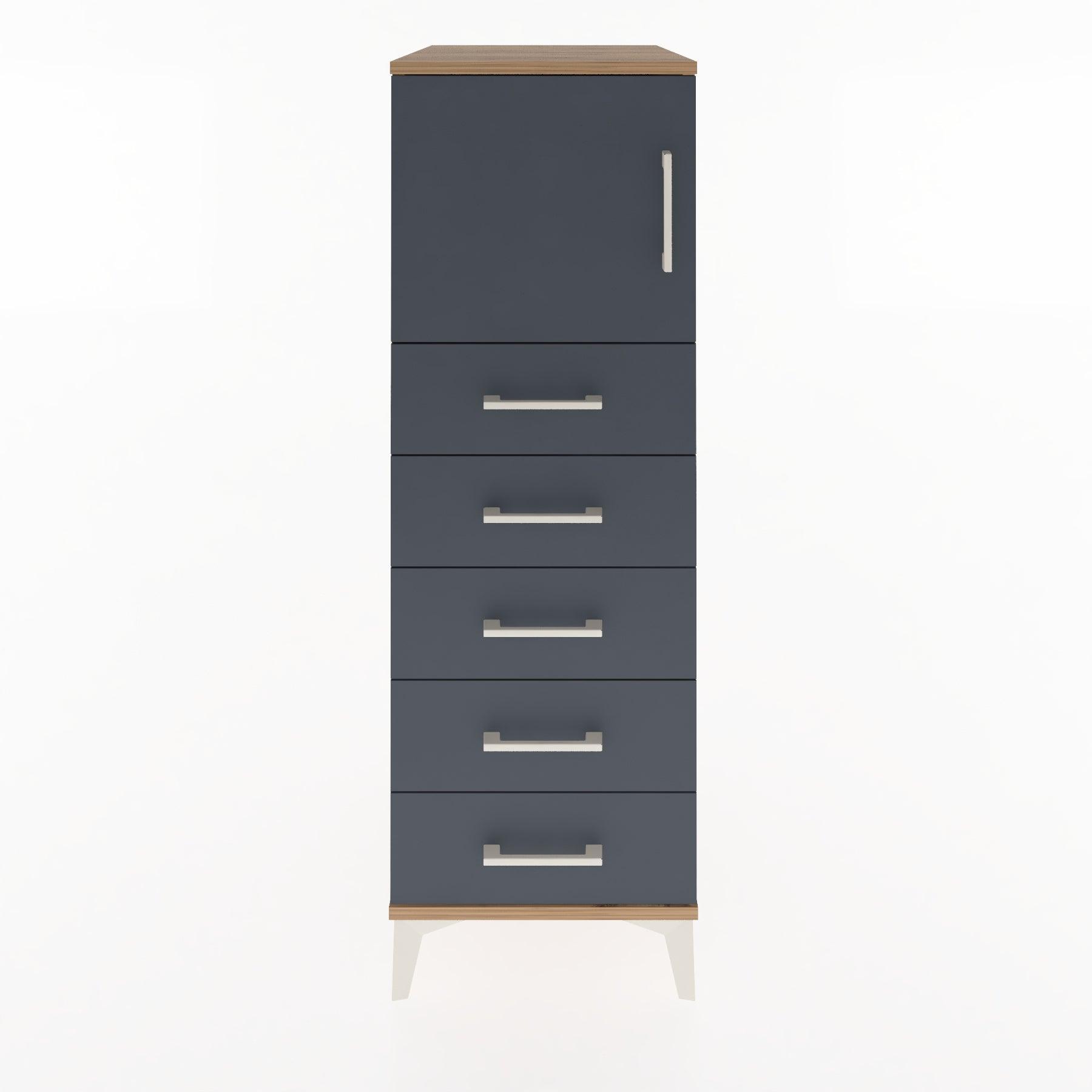 Woodntry Modular Cabinet Pine 44x30x122 cm with Doors and Drawers KC63-3