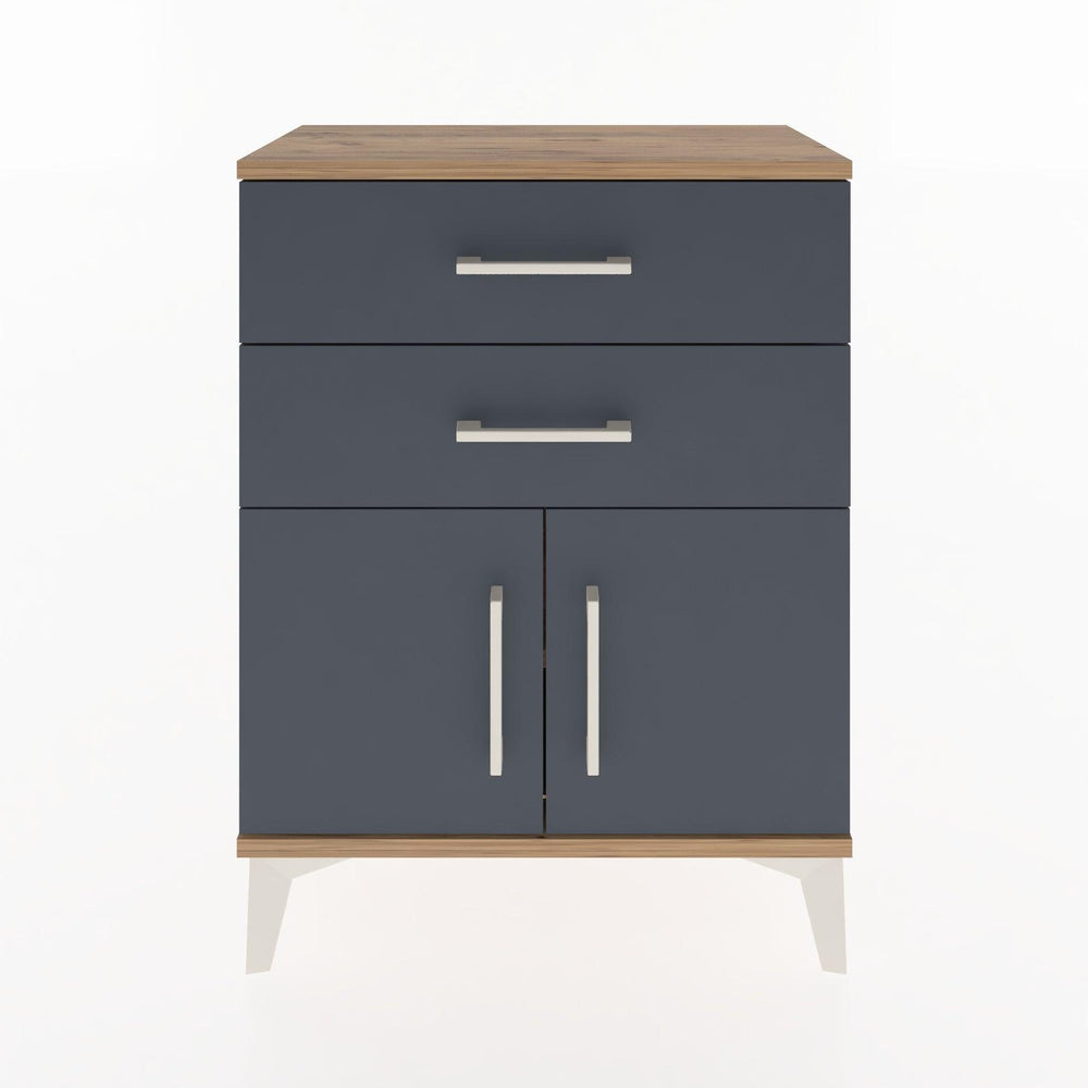 Woodntry Modular Nightstand Pine 60x30x68 cm with Cover and Drawer KC13-3