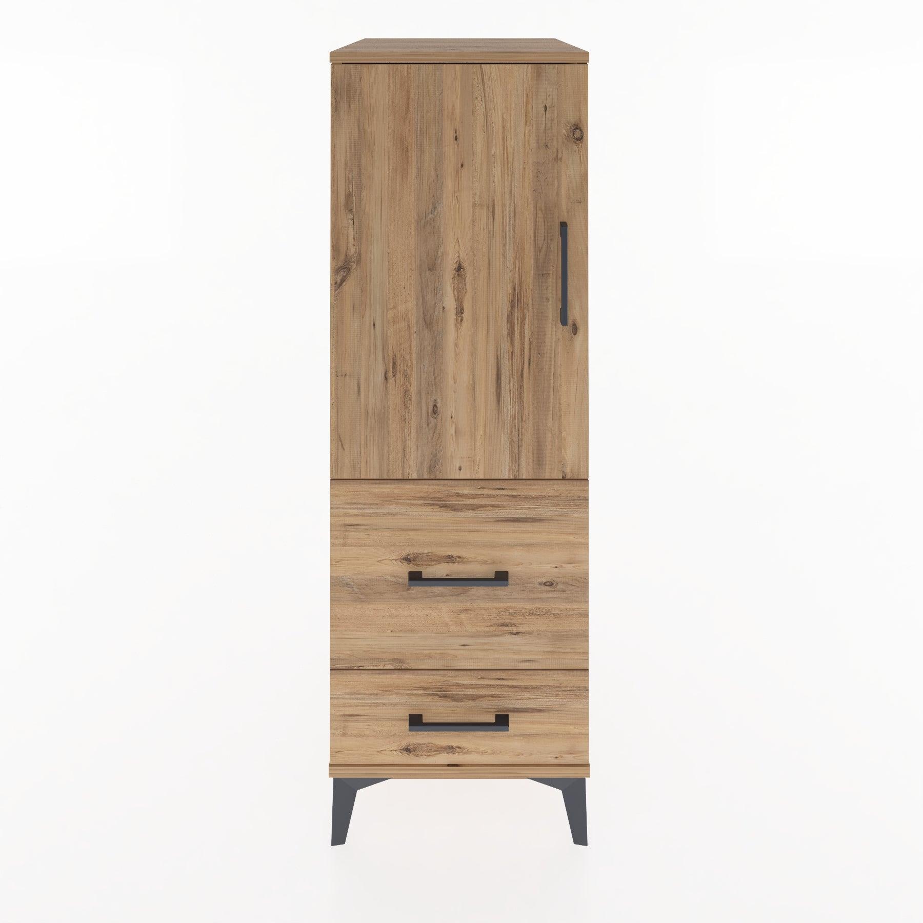 Woodntry Modular Cabinet Pine 44x59x122 cm with Doors and Drawers KC113-3