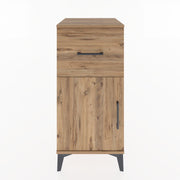 Woodntry Modular Nightstand Pine 44x44x84 cm with Cover and Drawer KC35-3